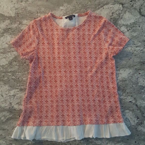 Tommy Hilfiger Bow Back Flower Top Shirt Small - Picture 2 of 3